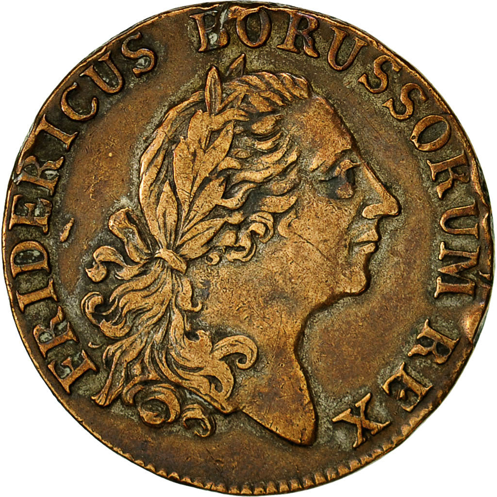 Coin, Germany, PRUSSIA, Friedrich II, 1/6 Thaler, 1764 A, AU(50-53), KM 269