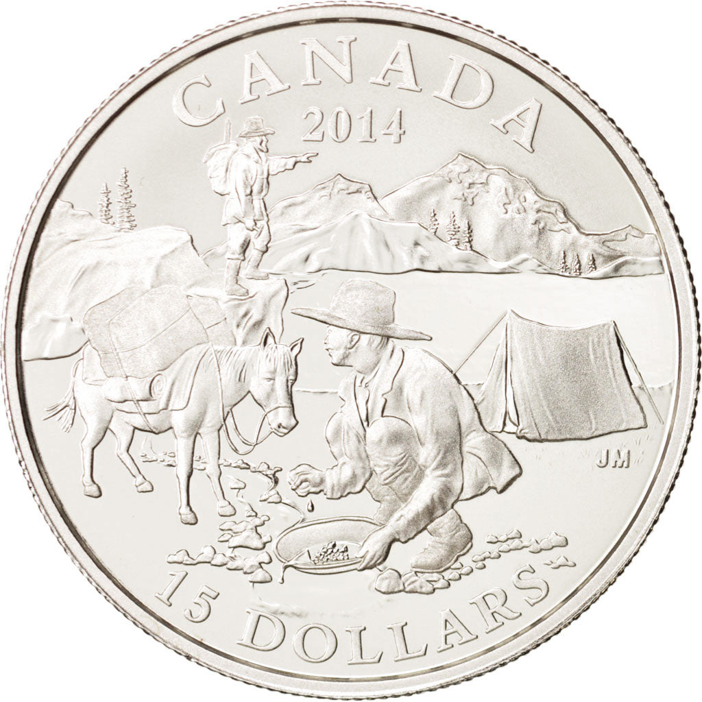 Canada, Gold Rush, 15 Dollars, 2014, Silver