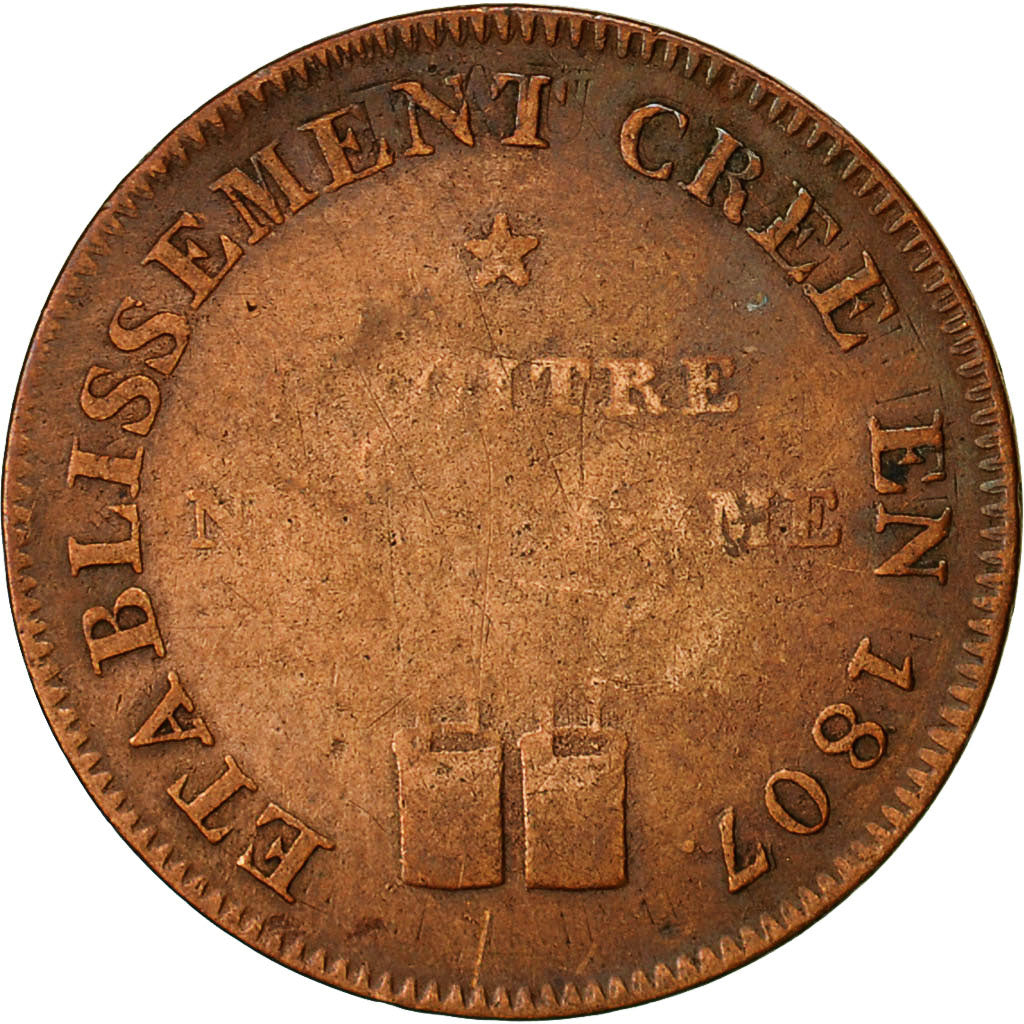 France, Jeton, Corporations, Une voie d'eau filtrée, 1809, TTB, Cuivre