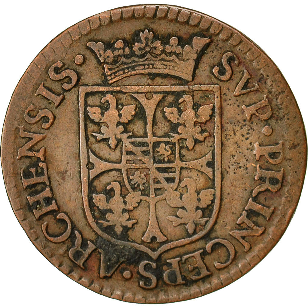 Coin, France, Ardennes, Charles de Gonzague, Liard, 1609, Charleville