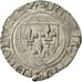Monnaie, France, Charles VI, Blanc Guénar, La Rochelle, TTB, Billon