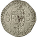 Coin, France, Henri II, Douzain aux croissants, 1553, Lyons, EF(40-45), Billon