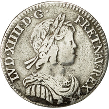 Moneta, Francia, Louis XIV, 1/12 Écu à la mèche courte, 1/12 ECU, 10 Sols