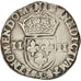 Moneta, Francia, Henri III, 1/4 Ecu, 1588, Bayonne, MB+, Argento, Sombart:4662