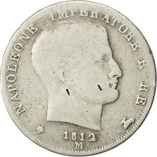 Moneta, STATI ITALIANI, KINGDOM OF NAPOLEON, Napoleon I, Lira, 1812, Milan, MB