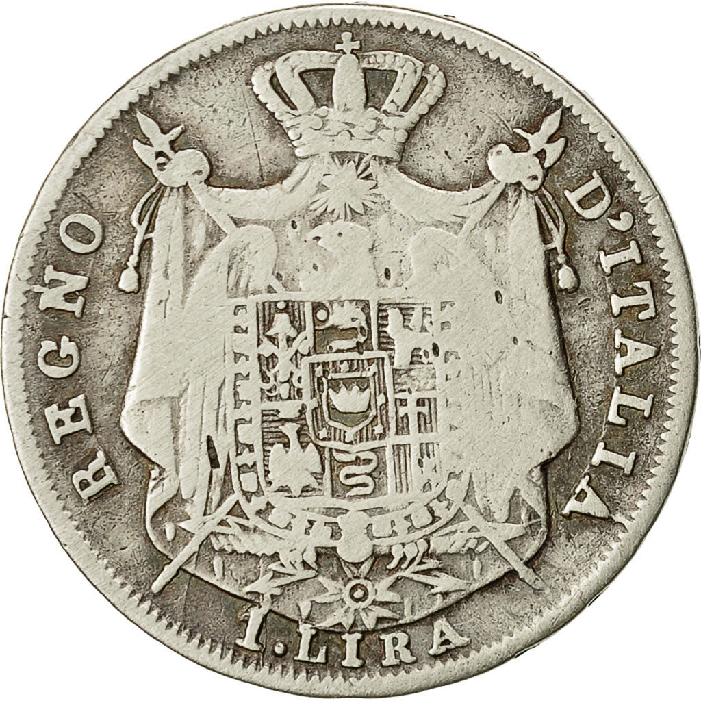 Monnaie, Italie, Royaume de Napoléon Ier, Lira, 1812, Milan, Argent, KM 8.1