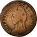 Coin, France, Dupré, Refrappe du Decime, 1796, Paris, VF(20-25), Bronze,KM 645.1