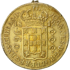 Coin, Brazil, Joao, 960 Reis, 1812, Rio de Janeiro, EF(40-45), Silver, KM 307.3