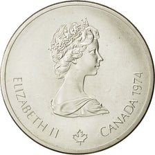 Coin, Canada, Elizabeth II, 10 Dollars Olympics, 1974, MS(63), Silver, KM 93