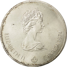 Coin, Canada, Elizabeth II, 5 Dollars Olympics, 1974, MS(63), Silver, KM 90
