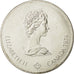 Coin, Canada, Elizabeth II, 5 Dollars Olympics, 1974, MS(63), Silver, KM 89