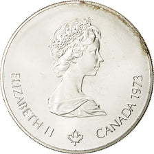 Coin, Canada, Elizabeth II, 5 Dollars Olympics, 1973, MS(65-70), Silver, KM 84