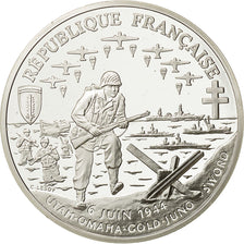 Coin, France, 1 Franc D Day, 1993, MS(65-70), Silver, KM 1014
