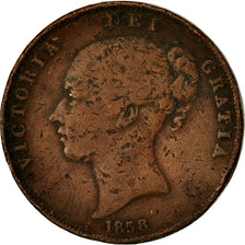 Coin, Great Britain, Victoria, Penny, 1858, VF(20-25), Copper, KM 739