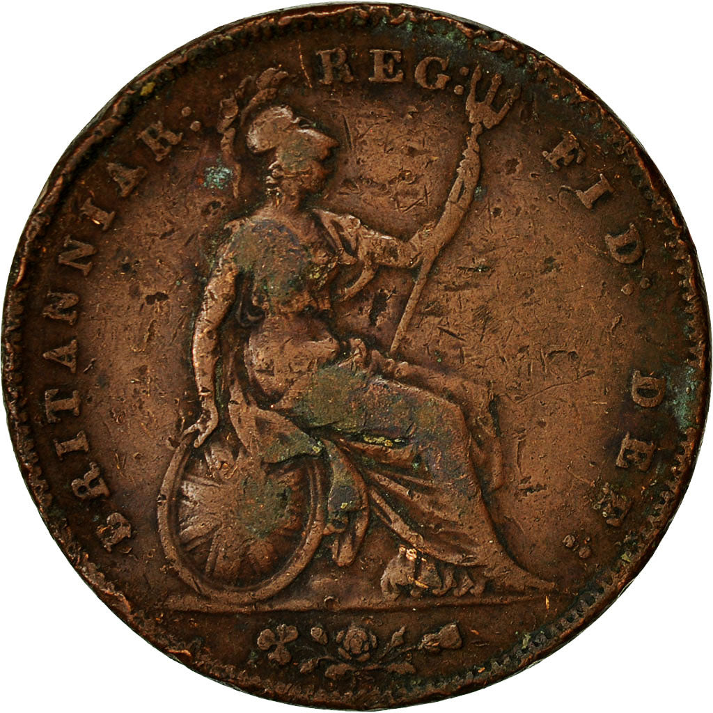 Coin, Great Britain, Victoria, Penny, 1858, VF(20-25), Copper, KM 739