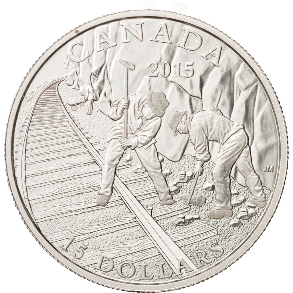 Canada, Canadian Pacific Railway, 15 Dollars, 2015, Silver