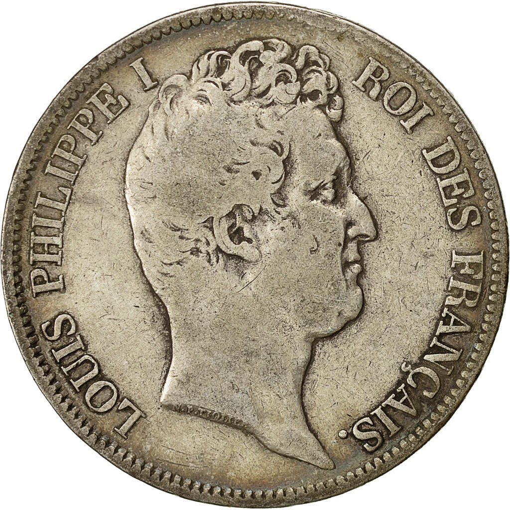 Coin, France, Louis-Philippe, 5 Francs, 1831, Marseille, VF(20-25), Silver