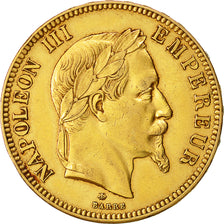 Coin, France, Napoleon III, 100 Francs, 1862, Paris, EF(40-45), Gold, Gad. 1136