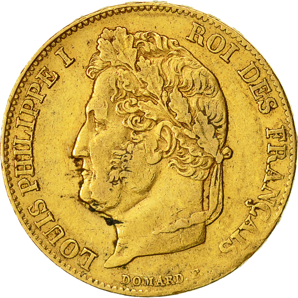 Monnaie, France, Louis-Philippe, 20 Francs, 1839, Paris, TTB+, Or, Gadoury:1031
