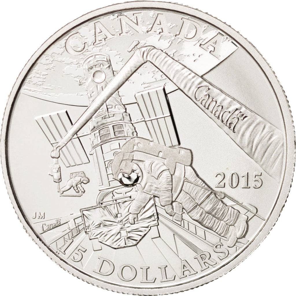 Canada, Space Exploration, 15 Dollars, 2015, Silver