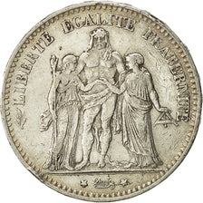 Coin, France, Hercule, 5 Francs, 1875, Bordeaux, EF(40-45), Silver, KM:820.2