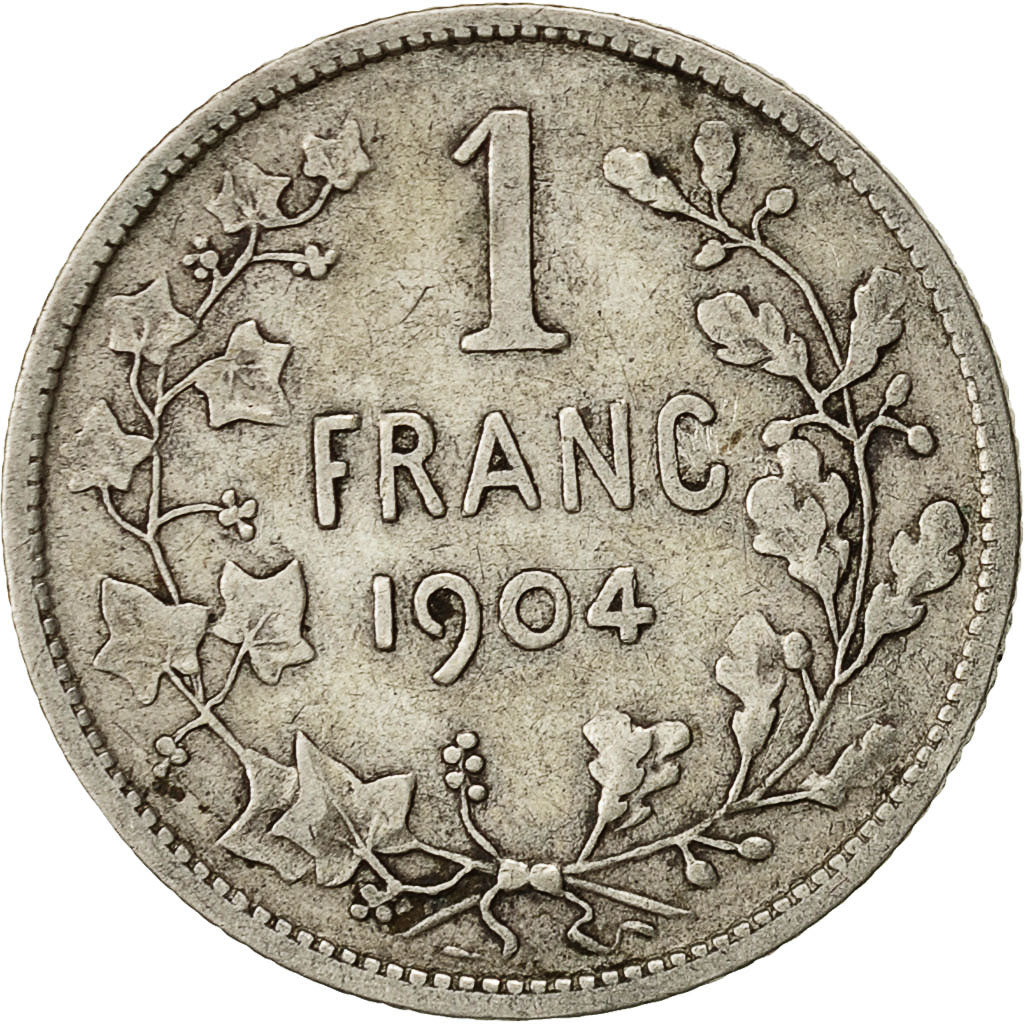Coin, Belgium, Leopold II, Franc, 1904, VF(30-35), Silver, KM:56.1