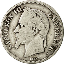 Moneta, Francia, Napoleon III, Napoléon III, 2 Francs, 1868, Paris, B+
