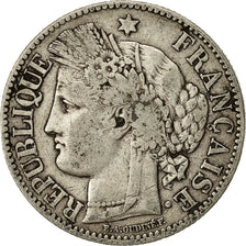 Moneta, Francja, Cérès, 2 Francs, 1872, Bordeaux, EF(40-45), Srebro, KM:817.2