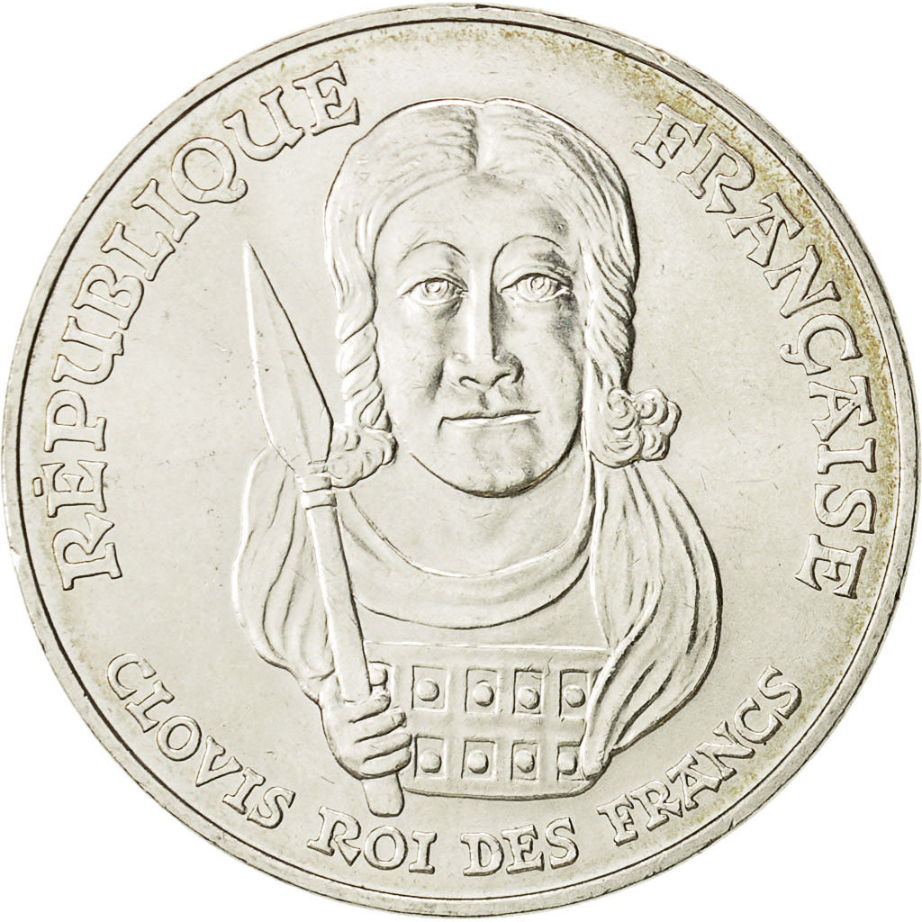 Monnaie, France, Clovis, 100 Francs, 1996, SUP+, Argent, Gadoury:953, KM:1180