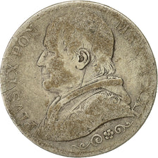 Münze, Italien Staaten, PAPAL STATES, Pius IX, 2 Lire, 1866, Rome, S, Silber