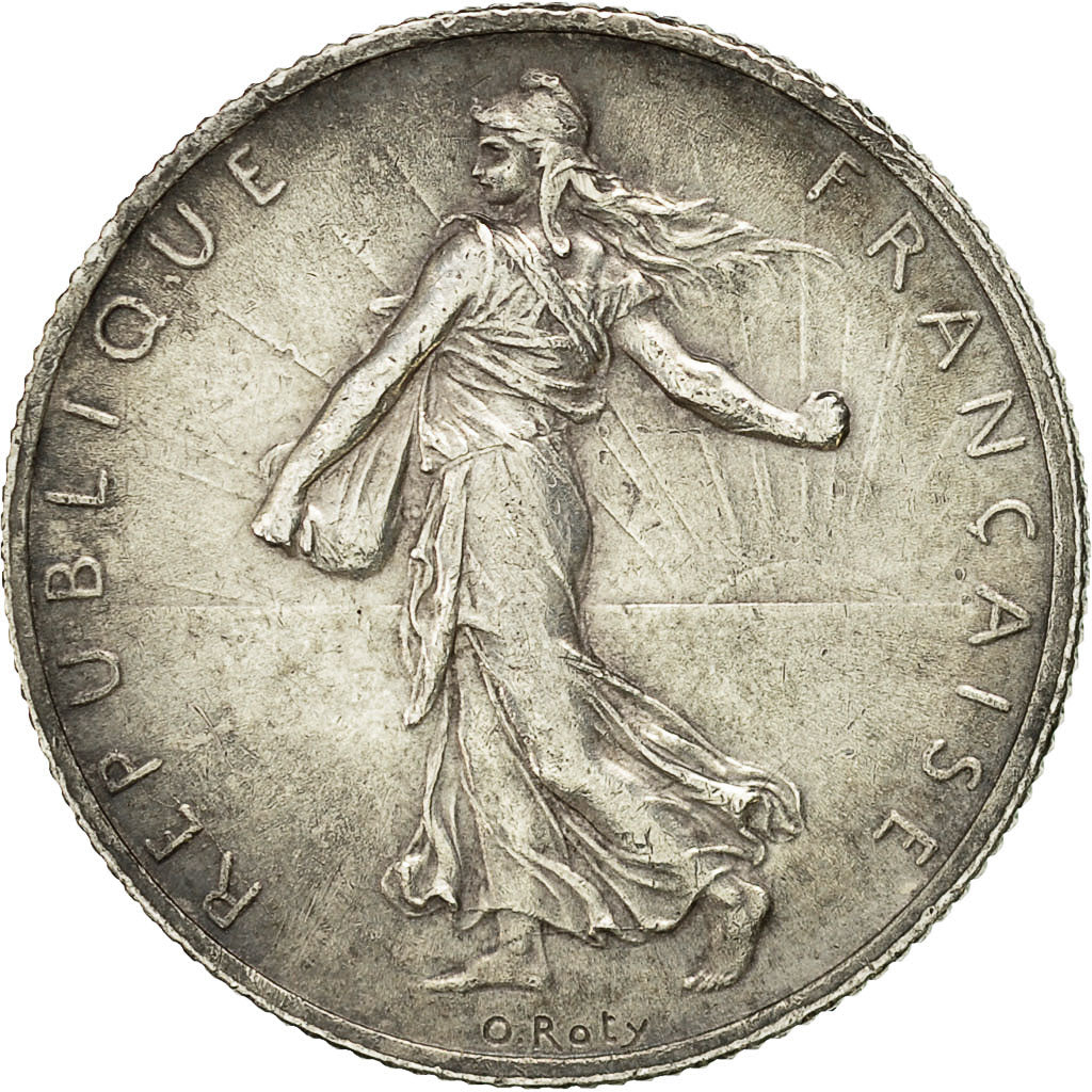 Münze, Frankreich, Semeuse, 2 Francs, 1915, Paris, VZ, Silber, KM:845.1
