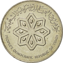 Coin, YEMEN, DEMOCRATIC REPUBLIC OF, 50 Fils, 1984, MS(63), Copper-nickel, KM:6