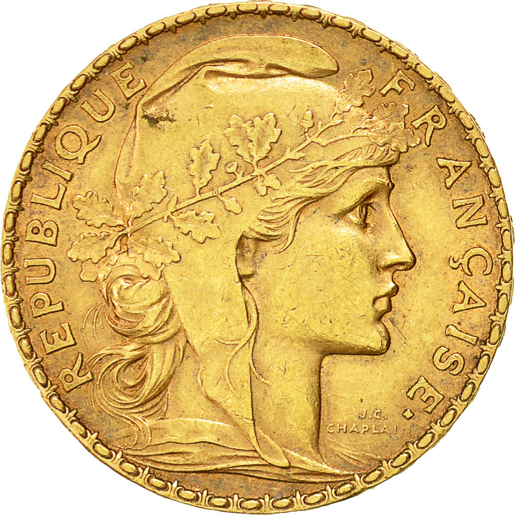 Coin, France, Marianne, 20 Francs, 1899, Paris, AU(55-58), Gold, KM:847
