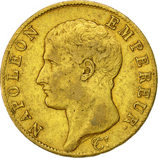 Coin, France, Napoléon I, 40 Francs, 1805, Paris, EF(40-45), Gold, KM 664.1