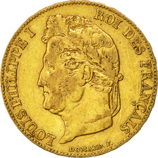 Moneda, Francia, Louis-Philippe, 20 Francs, 1839, Lille, MBC, Oro, KM:750.5