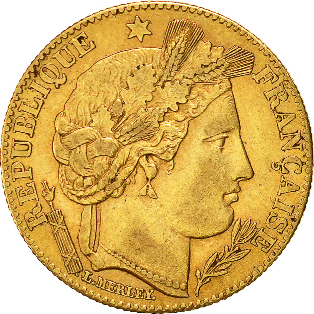 Coin, France, Cérès, 10 Francs, 1899, Paris, AU(50-53), Gold, KM:830
