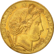 Münze, Frankreich, Cérès, 10 Francs, 1899, Paris, VZ, Gold, KM:830