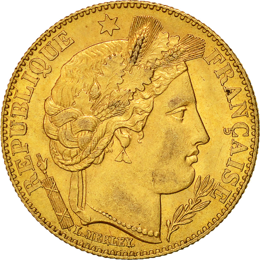 Coin, France, Cérès, 10 Francs, 1899, Paris, AU(55-58), Gold, KM:830