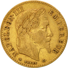 Coin, France, Napoleon III, 10 Francs, 1862, Paris, EF(40-45), Gold