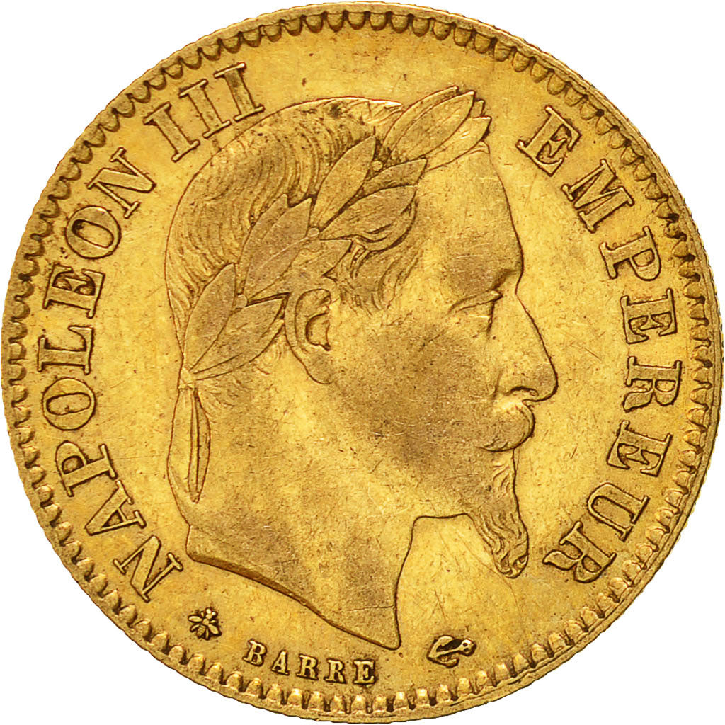 Munten, Frankrijk, Napoleon III, Napoléon III, 10 Francs, 1865, Paris, ZF