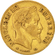 Monnaie, France, Napoléon III, 10 Francs, 1866, Paris, TB+, Or, Gadoury 1015