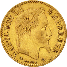 Coin, France, Napoleon III, 10 Francs, 1868, Paris, EF(40-45), Gold