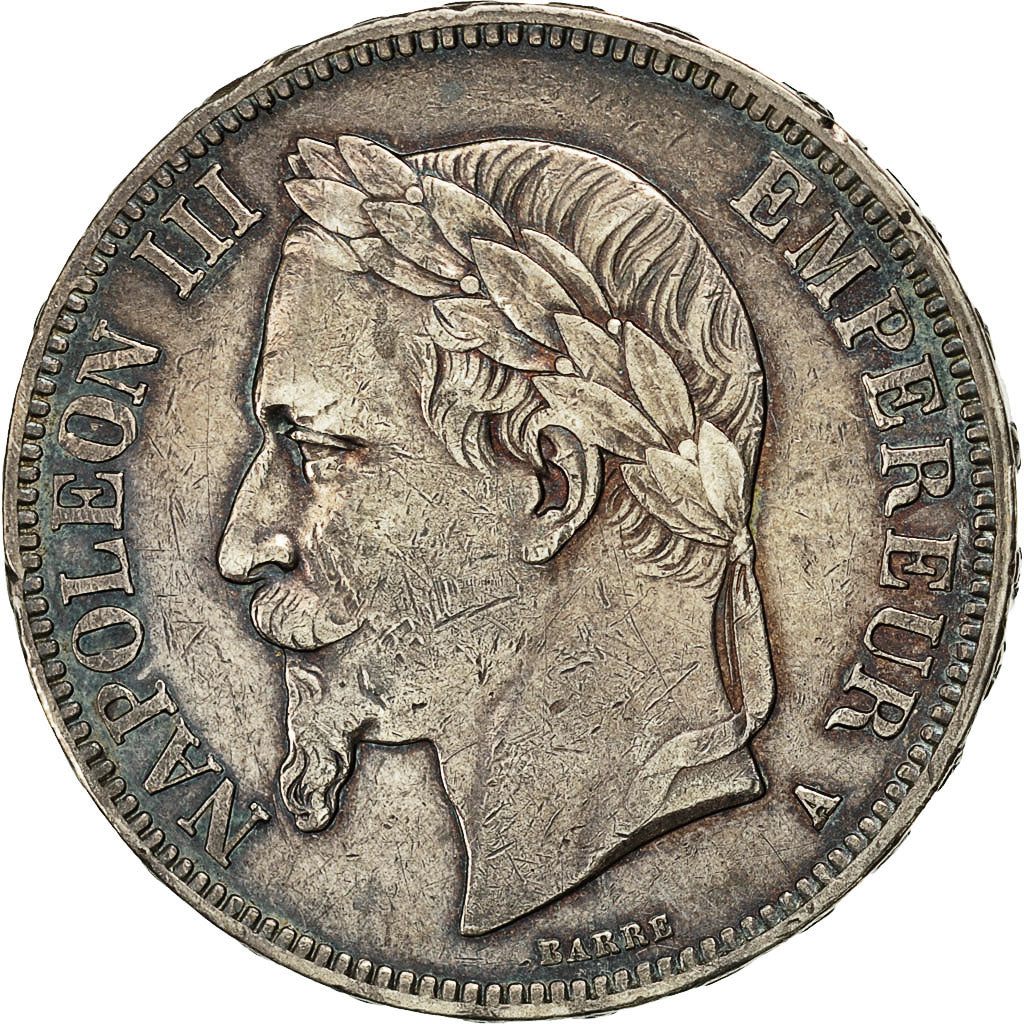Münze, Frankreich, Napoleon III, Napoléon III, 5 Francs, 1868, Paris, SS