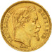 Monnaie, France, Napoléon III, 20 Francs, 1866, Paris, TTB+, Or