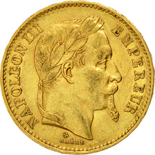 Moneta, Francia, Napoleon III, Napoléon III, 20 Francs, 1868, Strasbourg, BB