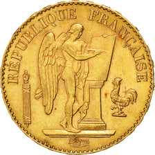 Coin, France, Génie, 20 Francs, 1896, Paris, MS(60-62), Gold, KM:825