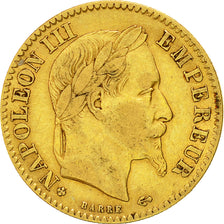 Moneda, Francia, Napoleon III, Napoléon III, 10 Francs, 1868, Strasbourg, BC+
