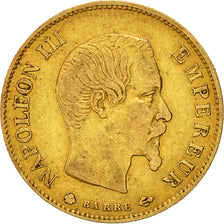 Moneta, Francia, Napoleon III, Napoléon III, 10 Francs, 1858, Strasbourg, BB