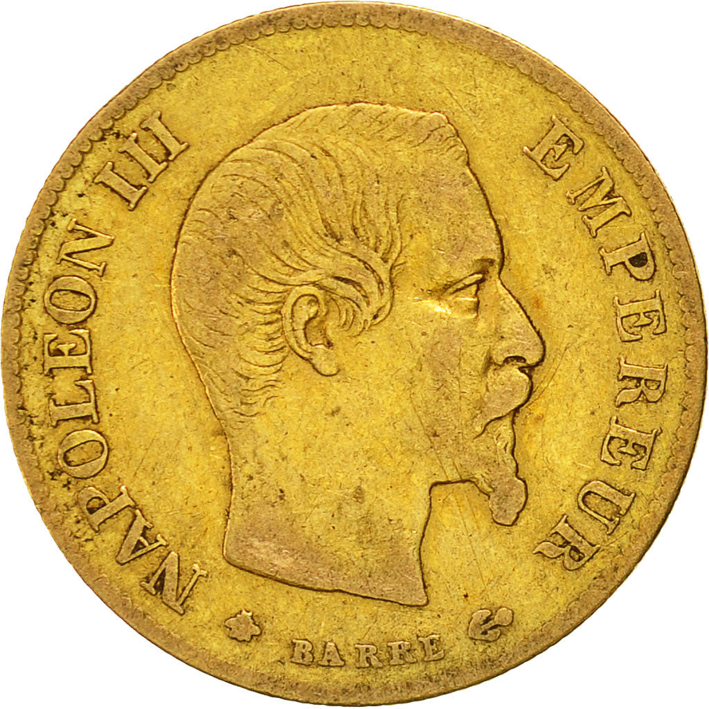 Munten, Frankrijk, Napoleon III, Napoléon III, 10 Francs, 1859, Strasbourg