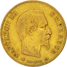 Moneda, Francia, Napoleon III, Napoléon III, 10 Francs, 1859, Strasbourg, BC+